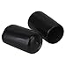 CNBTR Soft Rubber Screw Thread Protector Cover Vinyl Round Rubber Hose End Caps Rubber Finisher Pipe Stop Pack of 10 (14mm, Black)