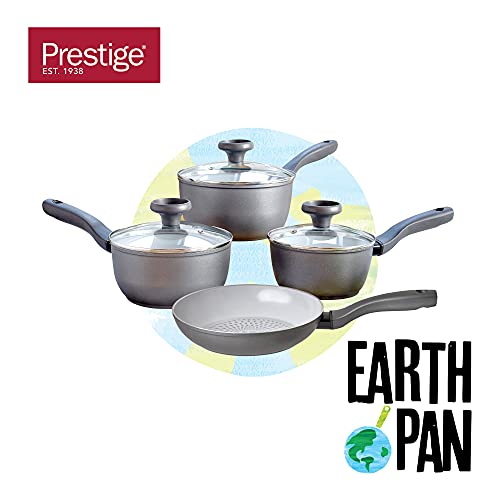 Prestige Earth Pan Induction Hob Pan Set 4 Piece Non Stick Pots and