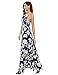 Floerns Women's Sleeveless Halter Neck Vintage Floral Print Maxi Dress