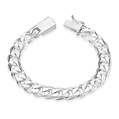NYKKOLA New Fashion Beautiful 925 Silver Classic Hand Chian Bracelet Bangle,Style 7