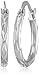 Sterling Silver Starburst Diamond Cut Hoop Earrings