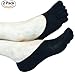 Foot Alignment Socks Massage Toeless Toe Separator For Women Girls US Size 4.5-10 Black