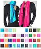 Solid Sheer Color Satin Scarf