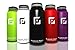 Glacier Point Vacuum Insulated Stainless Steel Water Bottle (18oz / 32oz) Wide Mouth with Bonus Sports Lid | Double Walled Construction | Premium Powder Coating | Zero Condensation! (Black, 32 OZ)