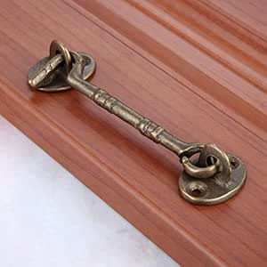 LENGKANG-JP 11cm de Bronce Antiguo del Viento Brace Cabina Gancho for