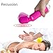 CNHIDEE Back Massager Wand Electric Personal Handheld Cellulite Guasha Massage Therapy Tool kneading Neck Foot Cordless Mini Waterproof Multi Speed 20X Rechargeable Silicone Therapeutic