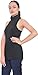 Marycrafts Womens Slim Fit Cotton Jersey Turtleneck Sleeveless Top