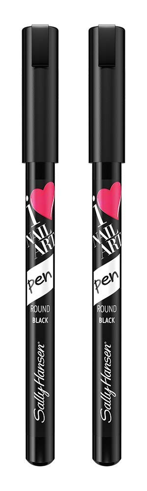 Sally Hansen Nail Art Pens, White 310 0.04 Fluid Ounce Fine Tip Pens for Creating Radiant Nail Art without Nail Wraps : Beauty