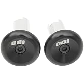 ODI Bar End Plugs, Anodized Black Aluminum, 1 Pair | ODI 6061 Aluminum Handlebar Ends Pair - Doublewedge Design for Secure Fit