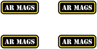 (4X) AR Mags Ammo Can Sticker Set Decal Molon Labe mag ar15 Type 2 FA Vinyl