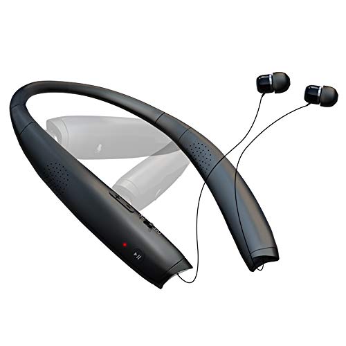 SGart Bluetooth Headphones, Foldable Wireless Neckband Headphones, V5.0