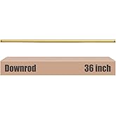 DPXMYG 36 inch Ceiling Fan Downrod, 3 FT Gold Downrod for Ceiling Fan, 1 inch Outside Diameter, Boom Suitable for a Wide Rang