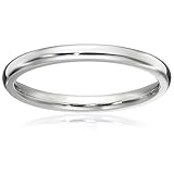 Athena Jewelry Titanium Series 1.5 MM Titanium Comfort Fit Wedding Band Ring Classy Domed Ring(Size Selectable) (8)