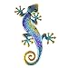 LIFFY Metal Lizard Wall Decor Handmade Glass & Metal Outdoor Gecko Wall Art for Patio Fence Pretty Gift Idea Make Your Garden Unique