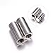 DanLingJewelry 10 pcs 304 Stainless Steel Clasps Leather Cord End Caps for Bracelet Necklace Making 5mm Hole