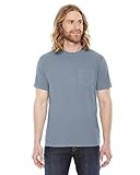 Authentic Pigment AP201 Men's XtraFine Pocket T-Shirt