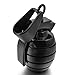 INBLUE Men's Stainless Steel Pendant Necklace Black Grenade Tribal -With 23 Inch Chain
