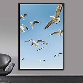 signwin Framed Canvas Wall Art Flock of Birds...