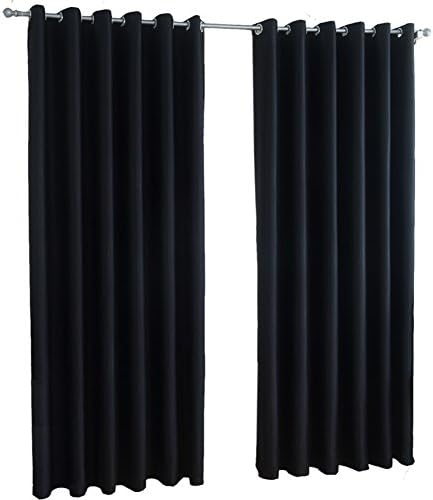 HAOLY Double-Sided Black Blackout Curtains,Personality Retro Shade Curtain,Bay Window Bedroom Curtain 1pcs-D 130x250cm(51x98inch)