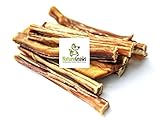 Nature Gnaws Junior Bully Sticks 5-6 inch Dog Chews (15 pack) - 100% All Natural Grass Fed Premium Beef Dog Treats (Resealable Bag)