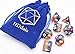 Polyhedral Dice Sets Rainbow Dice - for Great for Dungeons and Dragons Tabletop, Roleyplaying & DND Games, Math & MTG Including Pouch