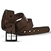 Hanks Everyday - No Break Thick Leather Belt - Mens Heavy Duty Belts- USA Made -100 Year Warranty - Brown - 40