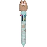Official Pusheen Pen | 10 in 1 Ballpoint Pen With 3D Pusheen Topper | Pusheen Gift | Kawaii Pen | Multicoloured Pen | Pusheen