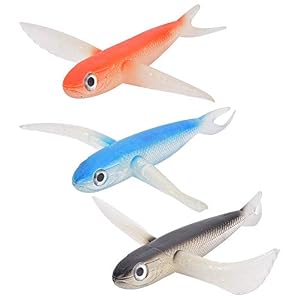 Vbest Life 6.7in Simulé Fly Wing Fish Flying Fish Bionic Fish Artificial Soft Bait Lure Fishing Tackle Accessory Soft Bait Thon Fish Fake Bait