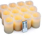 Flameless Candles LED Candles Set of 12 (D:3