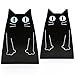 Fasmov Cartoon Cat Bookends Nonskid Bookend,1 Pair (Black)