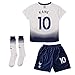 SAENJUXBB Tottenham Hotspur 2018-19 Season #10 Kane Home Kids Football Jersey Youth White