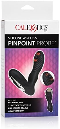 ANAL Pinpoint Probe Silicone Wireless Black Prostate Massager by Cal Exotics, U - Image 4