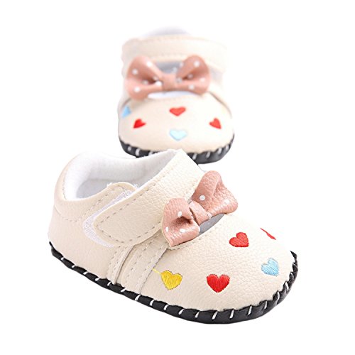 Infant Baby Girl Dress Shoes Handmade Soft Sole No-Slip Mary Jane Princess Shoes Wedding Dress Shoes