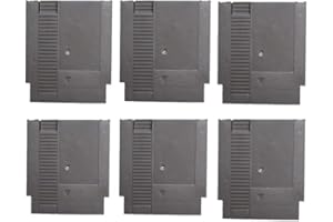 WICAREYO Cartridge Shell for NES, 6pcs/set Gray Carts Case Game Card Cartridge US Version Replacement with 3 screws for NES