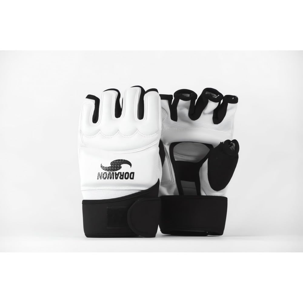 Dorawon Seoul Unisex Children's Taekwondo Mitts, White, S