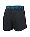Under Armour Girls' Play Up, Black/Teal Blast, Youth X-Small
