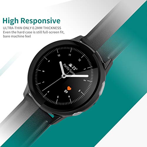 Vitty-Hard-PC-Case-with-Tempered-Glass-Screen-Protector-Compatible-with-Samsung-Galaxy-Active-2-44mm-Electroplated-Case-for-All-Around-Coverage-Protective-Bumpers-Cover-for-Galaxy-Watch-Active-2