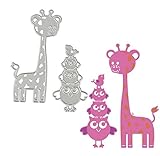Singleluci Animal Set Cutting Dies Stencil Frame Metal Template DIY Paper Card 1 Pc (J)