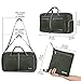 Gonex 60L Packable Travel Duffle Bag Foldable Duffel Bags for Luggage Gym Sports Camping Travelling Cycling Storage Shopping Water & Tear Resistant Dark Green