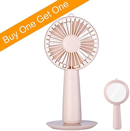 WitMoving Portable Hand Held Fan, Quiet Mini Desk Fan &amp; Personal Travel Fan Battery Operated, 18650 Rechargeable Battery, Magnet Base, 3 Speeds Operation for Home Outdoor Camping