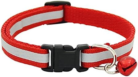 Butterfly Iron Adjustable Reflective Dog Collar Pet Cat Puppy Dog Collars with Bell