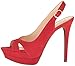 Jessica Simpson Women's Willey Heeled Sandal, Lipstick, 8 Medium US