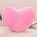 EA-STONE 30cm Multi-Colored Heart Shape Decorative Throw Pillow,Soft PP Cotton Cushion Stuffed Plush Toy for Sofa Office Home Decor Best Gift for Woman Girl (Pink)