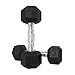 CAP Barbell 12-Sided Coated Dumbbell with Chrome Handle, Pair, 12 LB