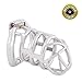 TERNENCE Stealth Convenient Lock Chastity Cage Device Ergonomic Design for Male SM Penis Exercise Sex Toys (40mm S Size)