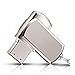 OUYAWEI Portable USB Flash Drive Mini Metal Key Chain U Disk Storage Drive Silver 8GB