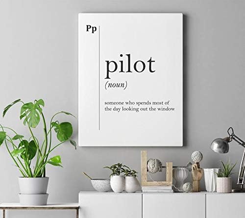 Amazon De Dwi24isty Leinwanddruck Pilot Definition Pilot Motiv