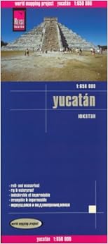 Yucatan 1:650,000 Travel Map, waterproof, GPS compatible REISE