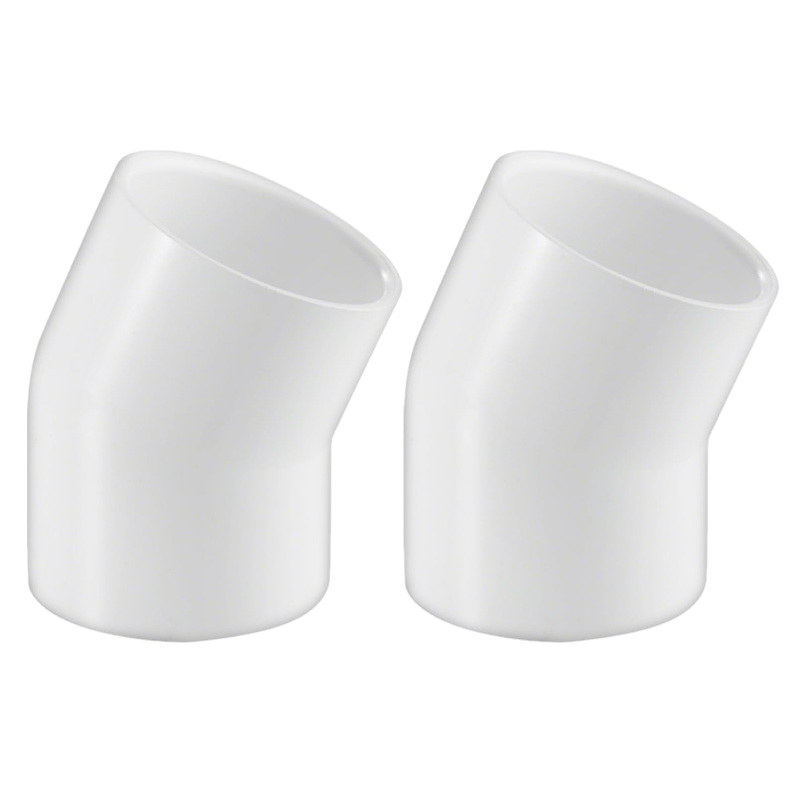 Photo 1 of 2 Inch 22.5 Degree PVC Elbow Pipe Fitting, 2" PVC Corner Adapter SCH40 Furniture Build Grade, for Home Sewer Plumbing Water Line