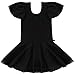 YiZYiF Girls Kids Ballet Dancewear Skating Dress Leotard Skirt Outfit Clothes (2-3, Black)